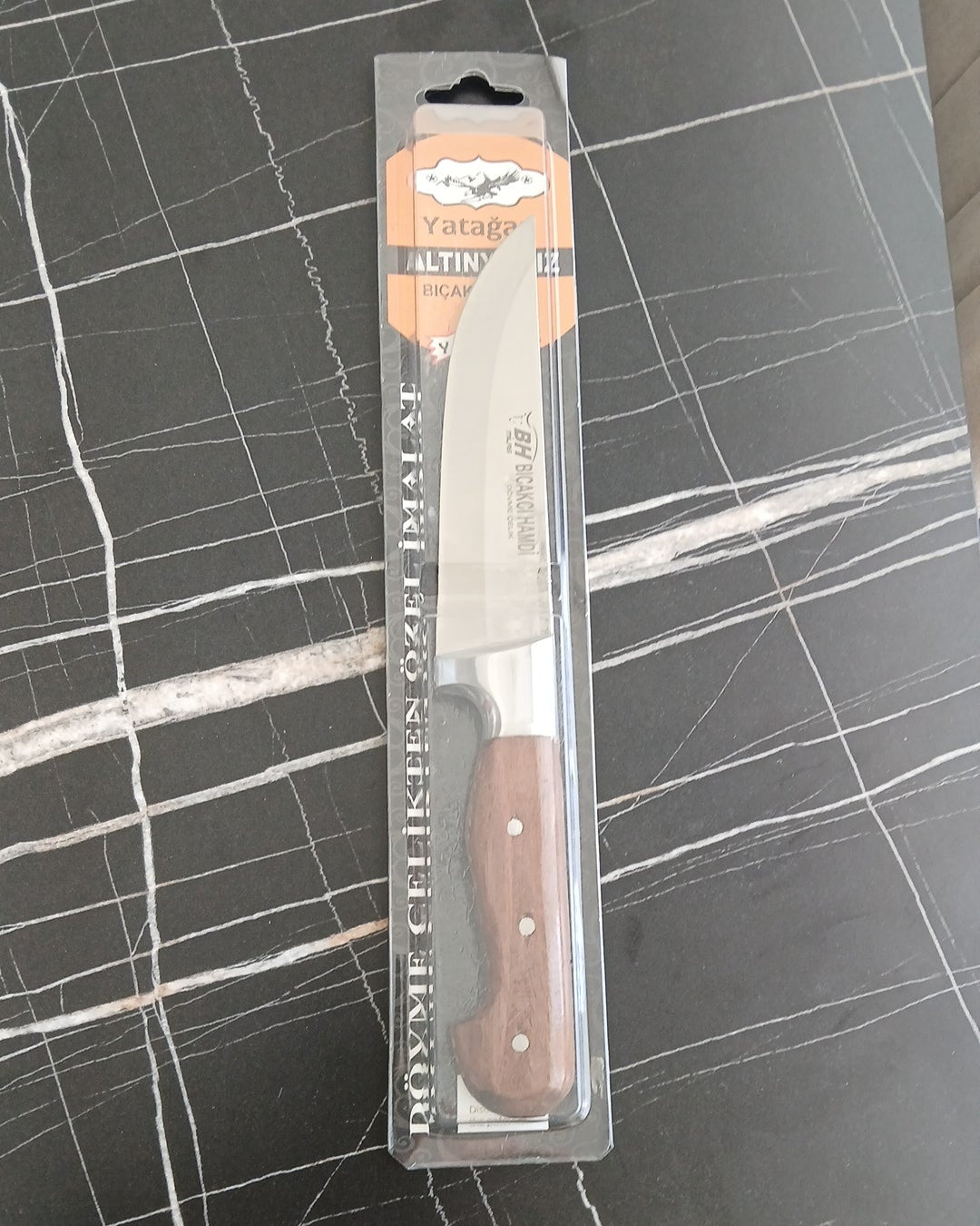Ahşap Sap Önlüklü Et Bıçağı No.3