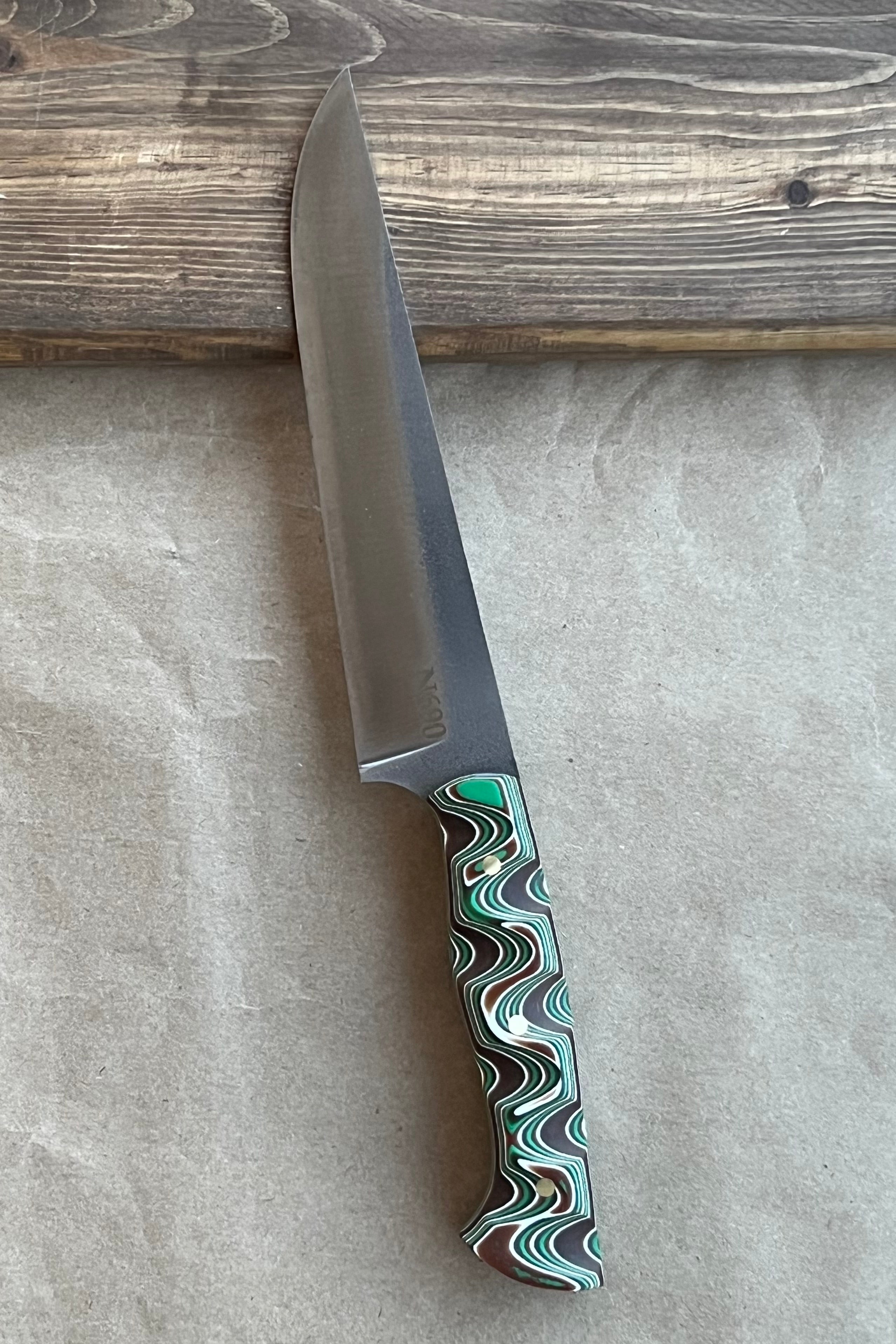 N690 Çelik Doğrama Bıçağı - Yeşil