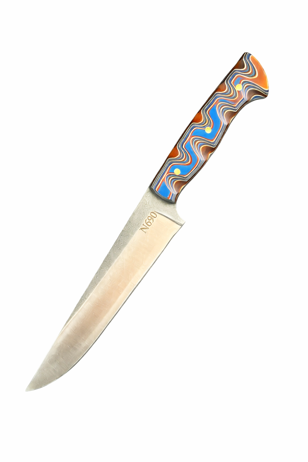 N690 Çelik Doğrama Bıçağı - Mavi
