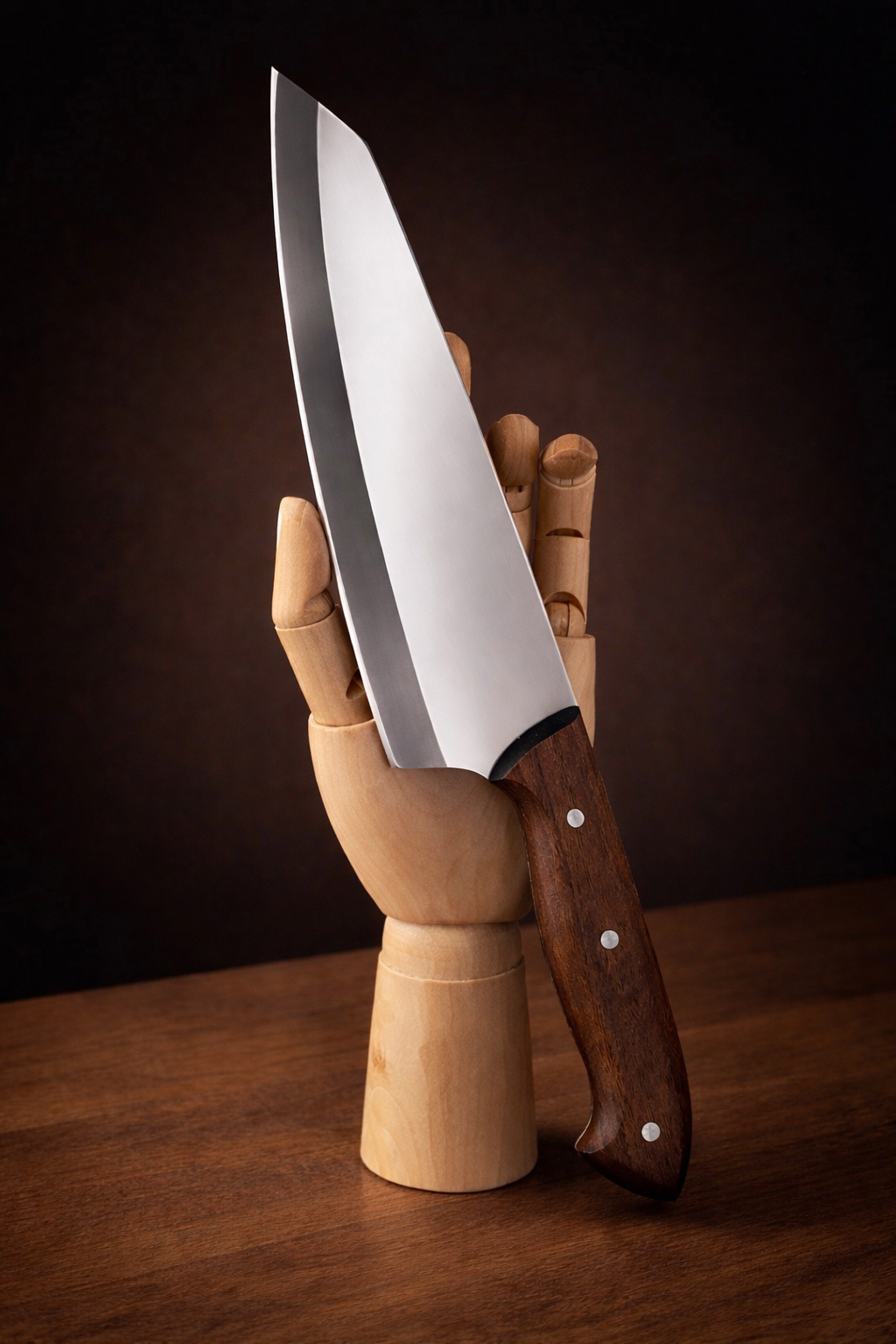 Yatağan Ahşap Saplı Şef Bıçağı - Model 2